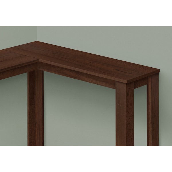 Accent Table, Console, Entryway, Narrow, Corner, Living Room, Bedroom, Brown Laminate, Contemporary